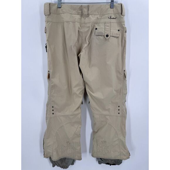 BURTON Beige Helsinki Adjustable Waist Snow Snowboard Ski Pants Size M - Picture 3 of 9